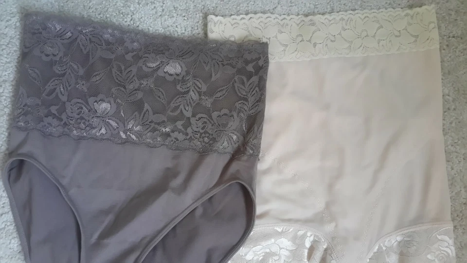 Lote de 2 Bragas Talla M Rhonda Cizalla Cintura Alta/Gris Sin Marca Nuevas Foto 3 de 4