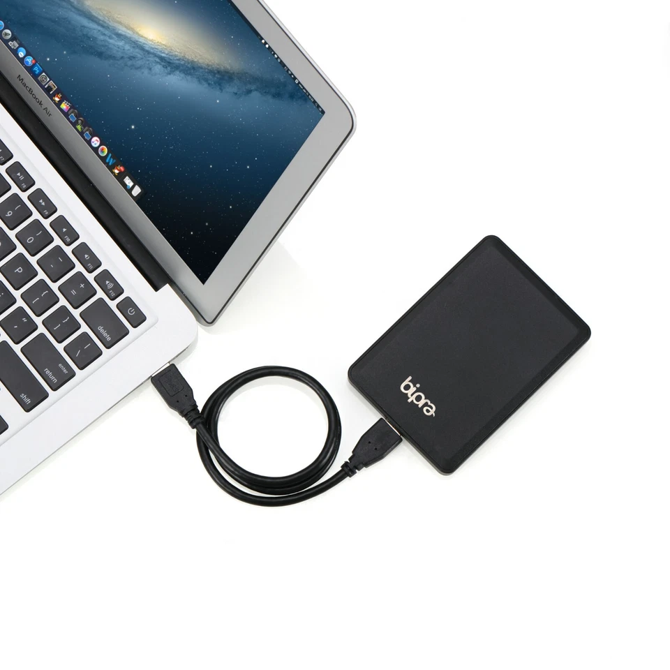 Bipra 80GB 2.5 inch USB 3.0 Mac Edition Slim External Hard Drive - Black - Image 4 of 4