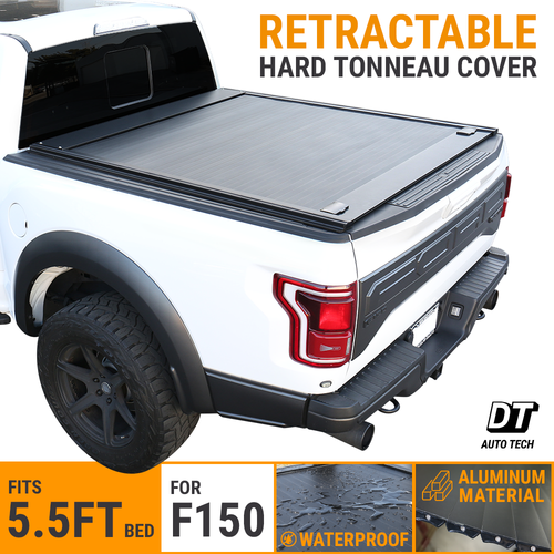 For 20042020 5.5ft Bed F150 Retractable Tonneau Cover Hard Aluminum