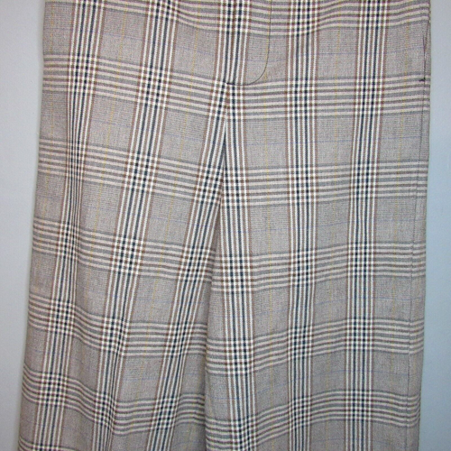 Madewell Wide Leg Crop Hose Damen Medium High-Rise grau kariert Büro Preppy - Bild 8 von 22