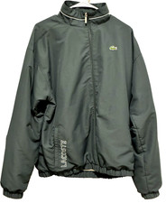 Vintage Lacoste Nylon 90s Track Suit Jacket Y2K Men Size small green retro