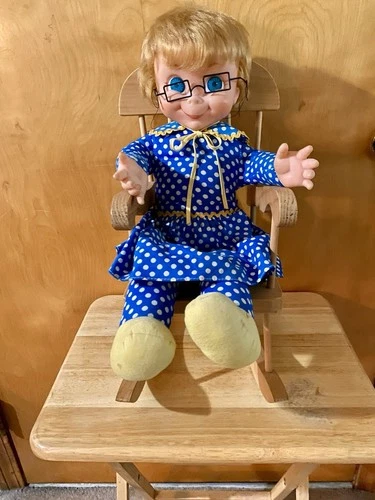 Mattel Mrs. Beasley Family Affair Doll 1967 Bonus Chair Vintage Doll Complete