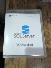 Microsoft SQL Server 2025 Standard - Single Server Perpetual/Max 24 Core DVD 