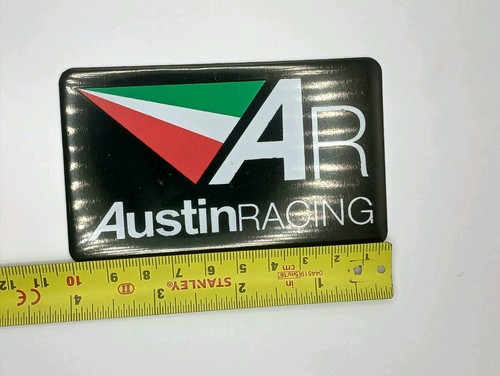 Austin Racing HEATPROOF EXHAUST BADGE STICKER GRAPHIC DECAL METAL ...
