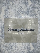 NEW Tommy Bahama Set Reversible Cotton Bedding Matching Sham Coastal
