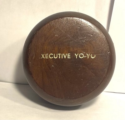 Vintage Collectors Solid Walnut Wood Executive Yo-Yo Toy