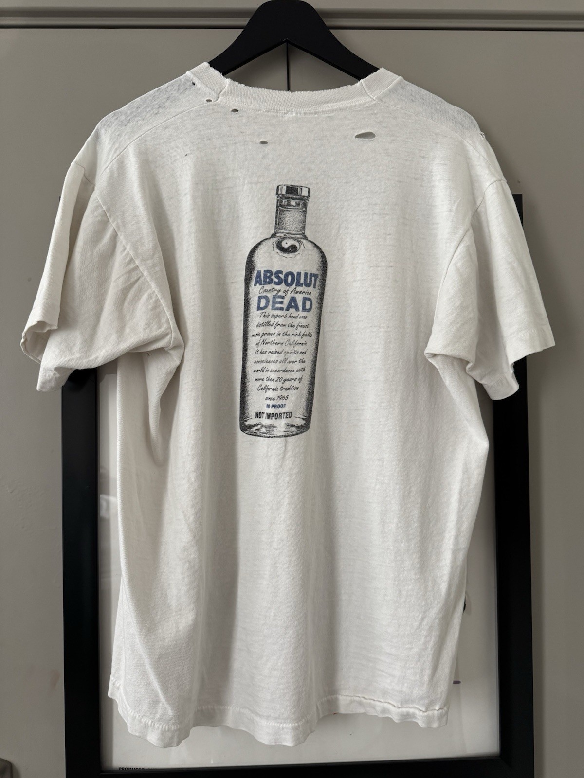 RARE Grateful Dead  80s Absolut Vodka Band T-Shirt