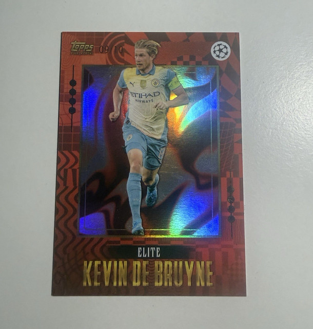 Topps UEFA Club Competitions Gold 2024 Kevin De Bruyne Man City /10