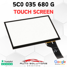  VW 5C0035680G TOUCH SCREEN PANEL DIGITIZER MEDIA HEAD UNIT SAT NAV REPAIR PART