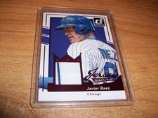 2016 Donruss Kings Red Baseball Javier Baez 2 Color Jersey Card 49/199 Cubs