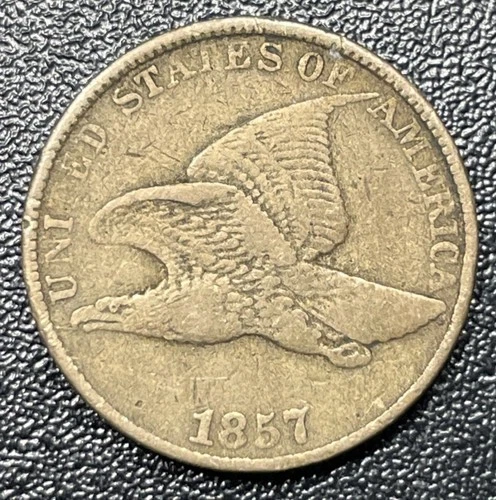 1857 Flying Eagle Cent 1c VF Very Fine Details Nice Type Coin