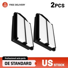 2pcs Engine Air Filters for 2007 2008 2009 Honda CR-V L4 2.4L Rigid Panel