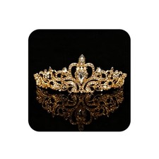 Gold Crystal Tiara Rhinestone Crown for Women Wedding Bridal Birthday Party