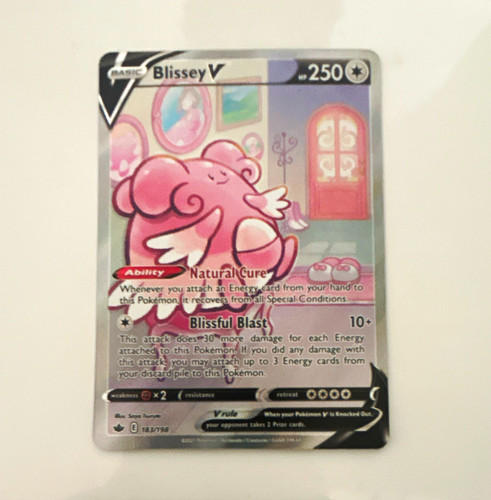 Pokémon TCG Blissey V Alternate Full Art Holo Ultra Rare Chilling Reign 183/198
