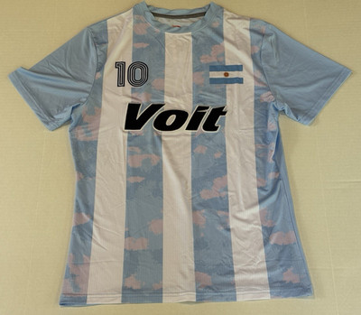 New Lionel Messi #10 Argentina Voit Small Soccer Jersey Futbol Blue White NWT
