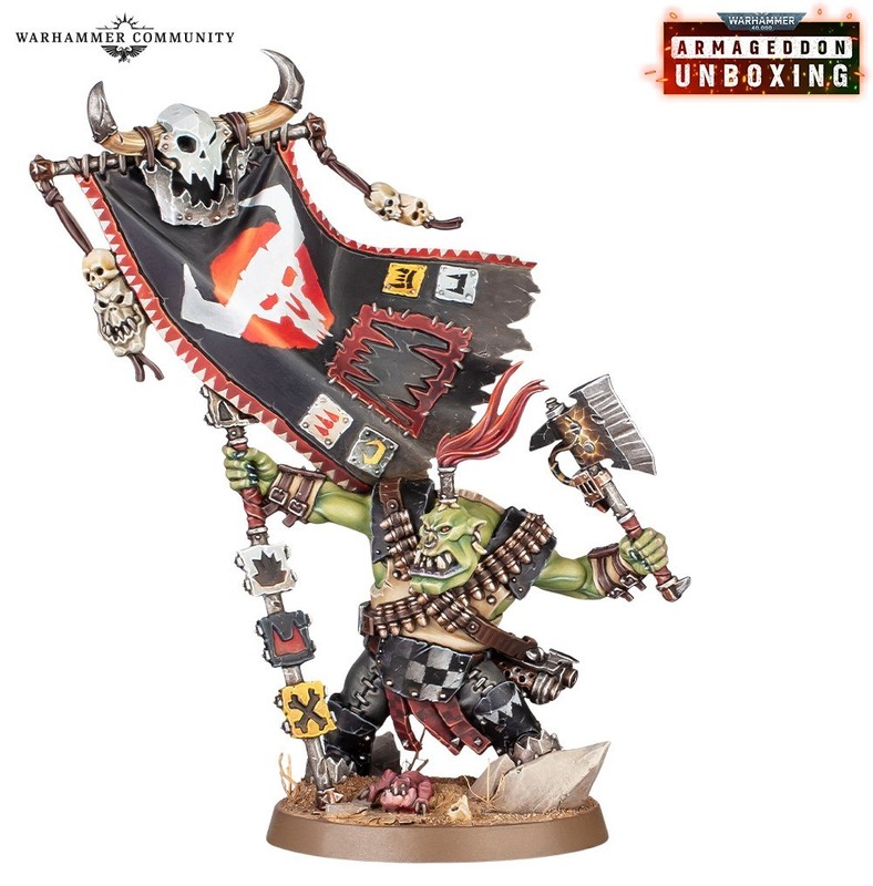 Warhammer 40k Armageddon Ork Bannernob PRESALE Ships 20/6