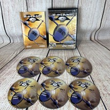 X-PLANE 9 Flight Simulator Game   PC DVD-ROM 6 Disc Set - 2009 with MANUAL