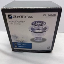 Glacier Bay 1001 966 396 Stainless Steel Kitchen Sink Strainer Open Box