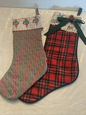 Vintage Handmade Christmas Stockings Lot/2