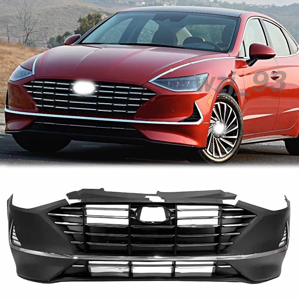 Embellecedores De Parachoques Delanteros Para Hyundai Sonata 2020-2022, Lado Izquierdo Y Derecho, Cebados, Juego De 2