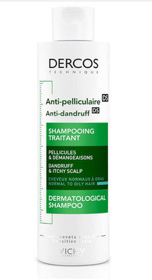 Vichy Dercos Oily Dandruff Shampoo 200ml for Normal to Oily Hair