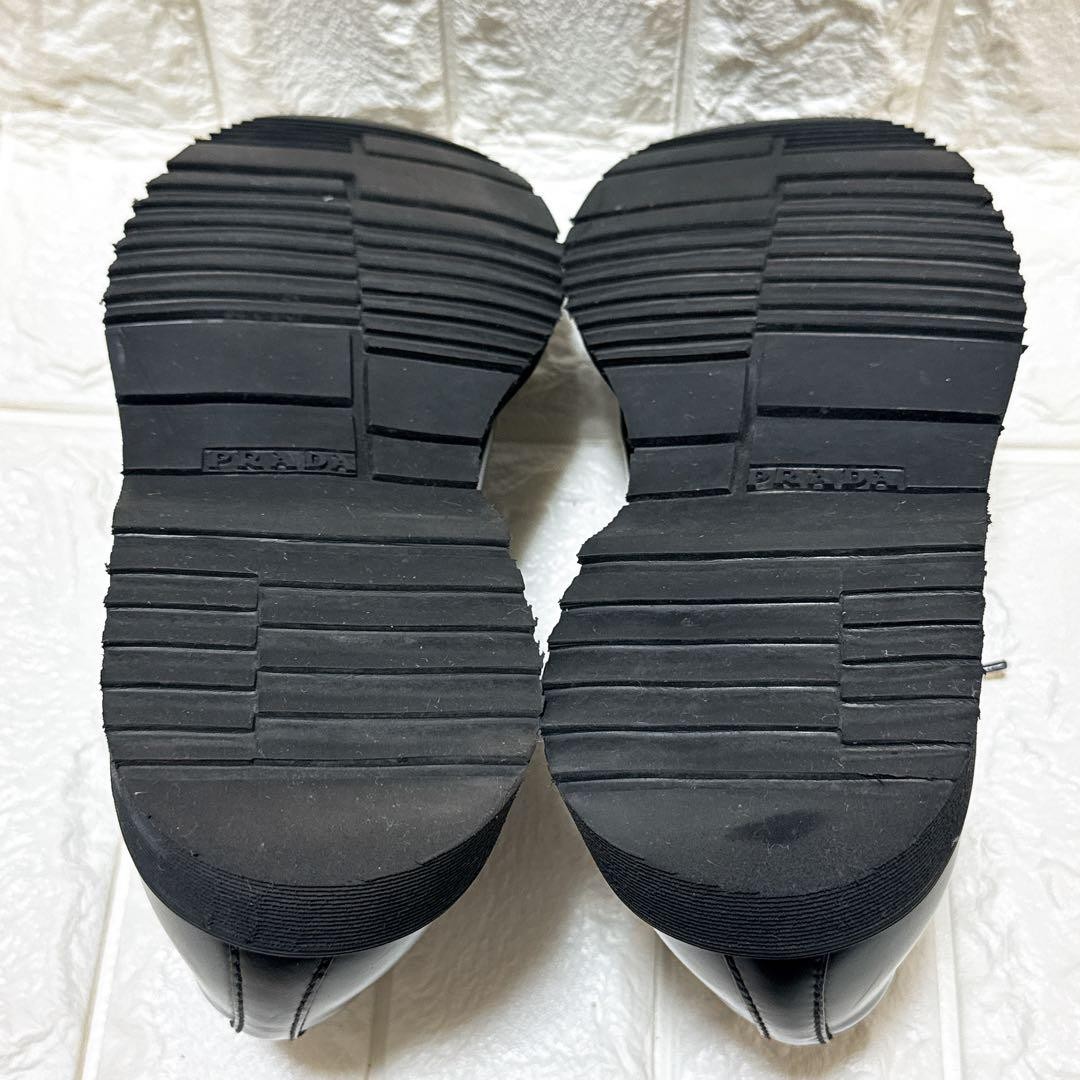 PRADA Men's Dress Shoes Loafers Leather Black UK5/US6 112970c thumbnail 20