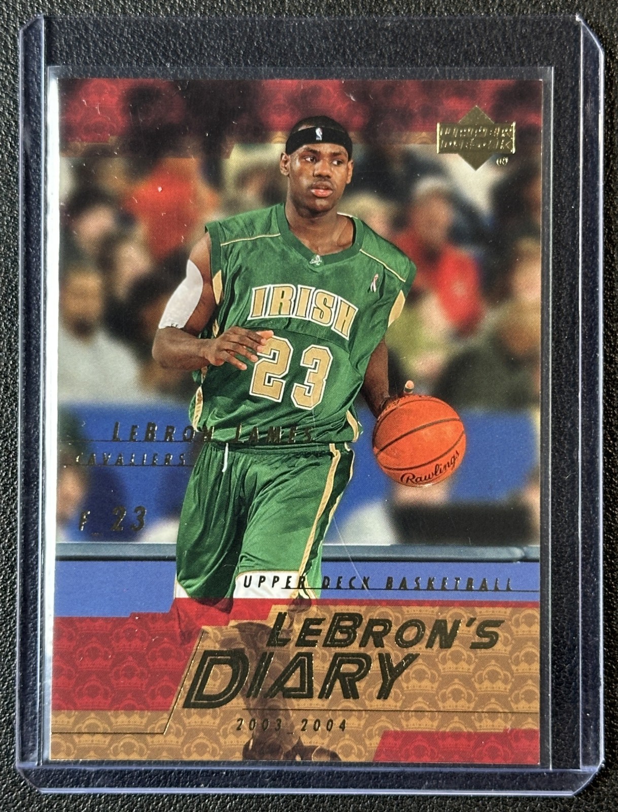 LEBRON JAMES 2003-04 UPPER DECK #LJ2 ROOKIE LEBRON'S DIARY RC CAVALIERS