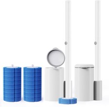 Disposable Toilet Brush 2 Pack- Toilet Bowl Cleaner, Toilet Bowl Brush, Each