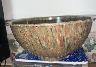 Vintage Texas Ware Melamine Confetti Mixing Bowl Splatter Colors Speckled # 125