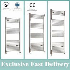 Bathroom Straight Radiator Heated Towel Rail Radiator Chrome All Size