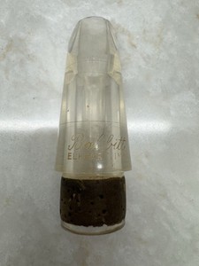 Vintage Babbitt Elkhart IND Clear Lucite Clarinet Mouthpiece - Rare