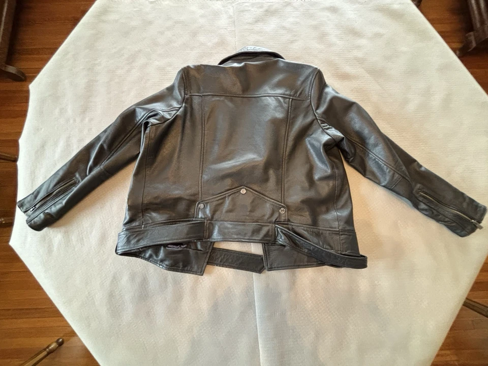 BOD & CHRISTENSEN JACKET 100% LEATHER MOTO/BIKER Black - size XL - Image 2 of 4