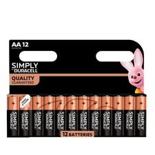 Duracell AA Alkaline Batteries Long Lasting 1.5V Original Genuine Pack Bulk UK
