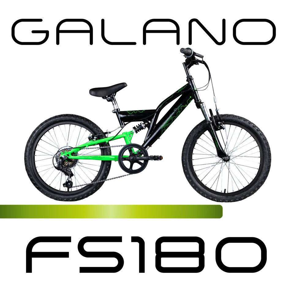 Galano FS180 20" Kinderfahrrad Jungen Mädchen Kinder Mountainbike blk/grün 31cm - Bild 3 von 4