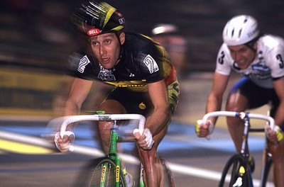 Charly Mottet in the 1991 Munich-6 Day Race Cycling Sports Old Photo