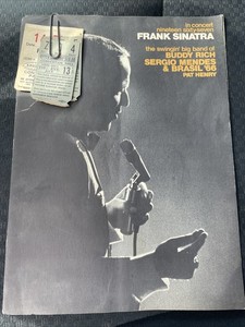 Original Frank Sinatra Concert 2 Programs July 1967 with Pittsburgh With Tickets