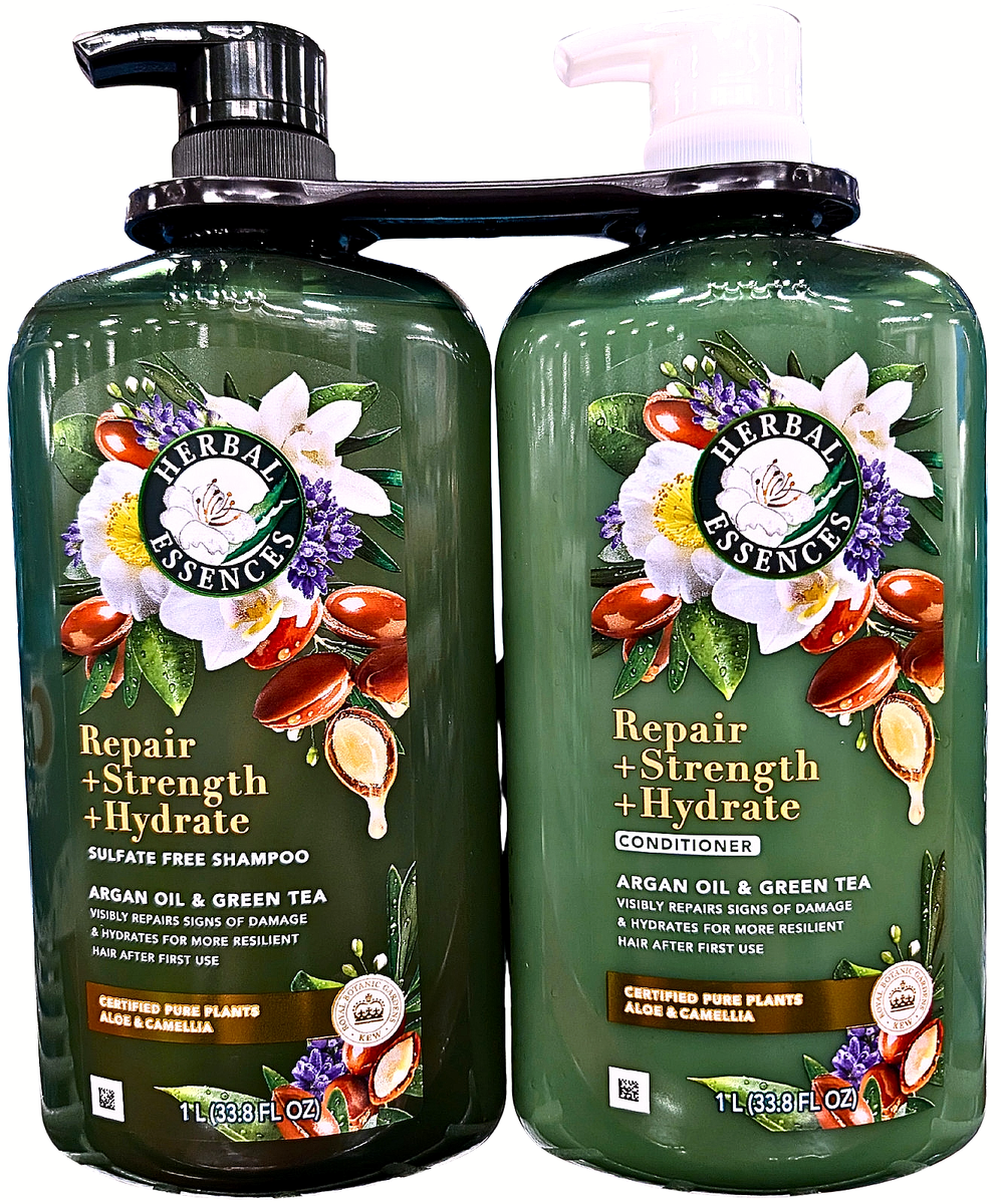 Herbal Essences Argan Oil & Green Tea Shampoo + Conditioner 2 x