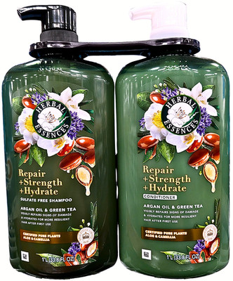 Herbal Essences Argan Oil & Green Tea Shampoo + Conditioner 2 x 33.8 Fl Oz