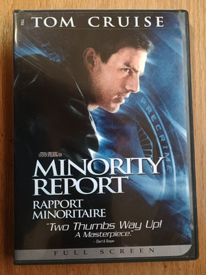 Minority Report (DVD ,2 Discs Bilingual,full screen,Tom cruise))