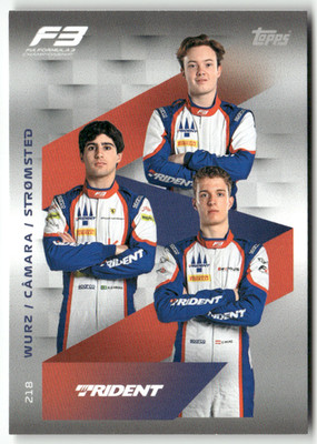 Topps F1 Turbo Attax 2025 Formel 1 No. 218 Wurz Camara Stromsted Rident