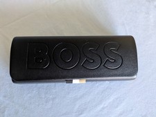 BOSS Sunglass/Eyeglass Case-Black with Magnetic Closure
