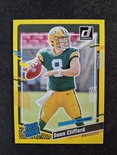 Sean Clifford 2023 Panini Donruss - RC Press Proof Yellow Color Match #338