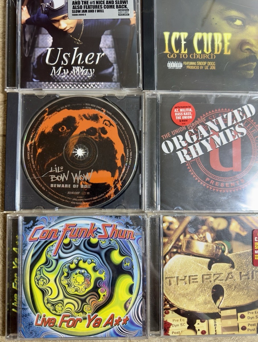 Lot Of 12 90s VTG Rap R&B CDs 2Pac Bone Thugs-N-Harmony Wu-Tang