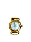 Vintage Gold-Tone Timex Quartz Watch Ring w/ Stretch Band—Not Working?