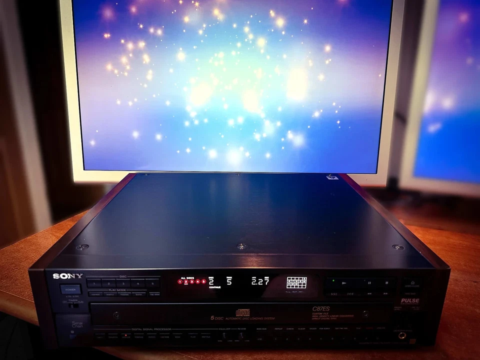 SONY CDP-C87ES 🌈RaRe🌈 Vintage Premium ES 5 CD Tray CD Deck - Image 3 of 4