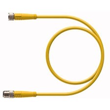1 pc TURCK PKG 3M-5-PSG 3M Cordset, M8 Male to M8 Female, Yellow, 3 cond., 5 me