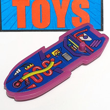 Vtg TMNT Toon Turtles Zak The Neutrino BOARD pink weapon accessory part