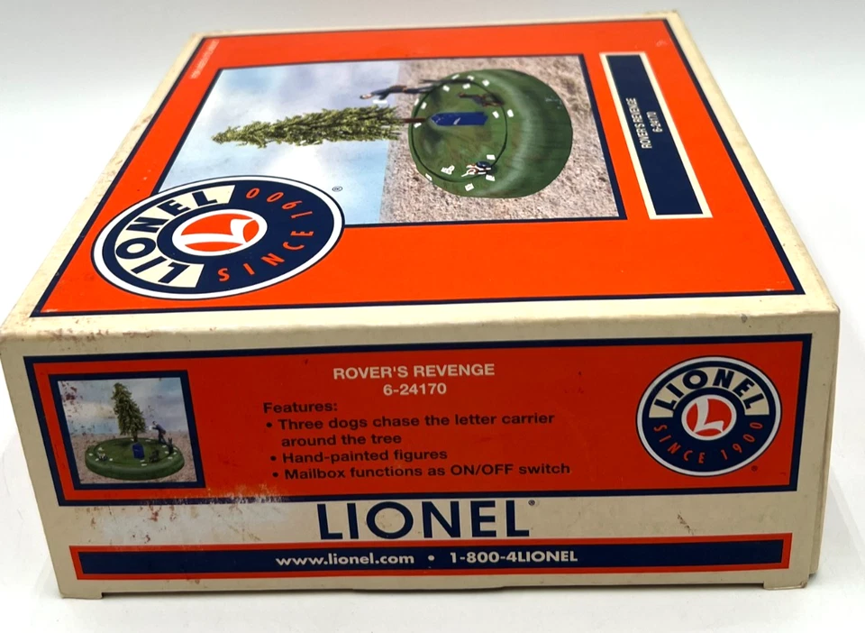 Lionel 6-24170 Rover’s Revenge Animated Dogs Chase Mailman O Gauge New NIB HTF - Image 2 of 4
