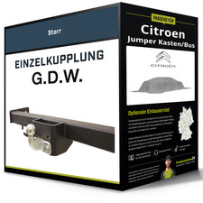 Starre Anhängerkupplung für CITROEN Jumper Kasten/Bus 11- Typ 250 G.D.W. NEU