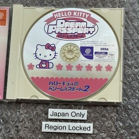 Sega Dreamcast Hello Kitty Dream Passport 2 Complete In Case CIB JPN | US SELLER